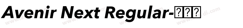 Avenir Next Regular字体转换